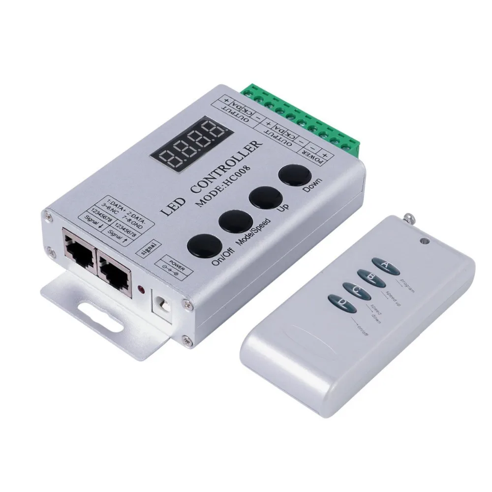 DC5 24V HC008 Волшебная Мечта Цвет RF LED контроллер для WS2811 WS2812B Светодиодные полосы