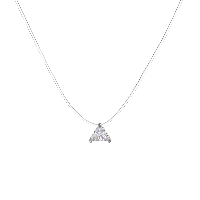 Невидимое прозрачное женское ожерелье новые модные ювелирные изделия милый