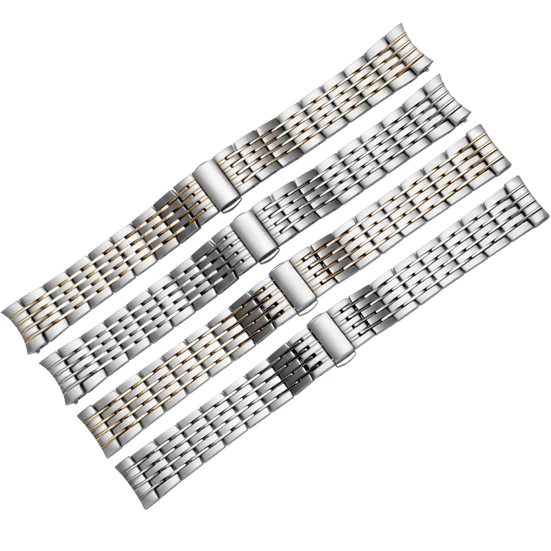 

Quality solid stainless steel watchband 20mm silver and gold bracelet replacement metal strap fit Omega