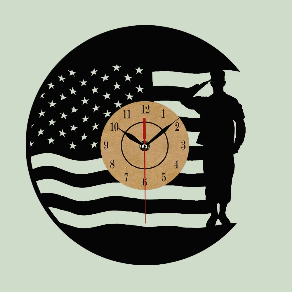 Крутой дизайн настенные часы CD виниловая пластина США современное искусство Relogio