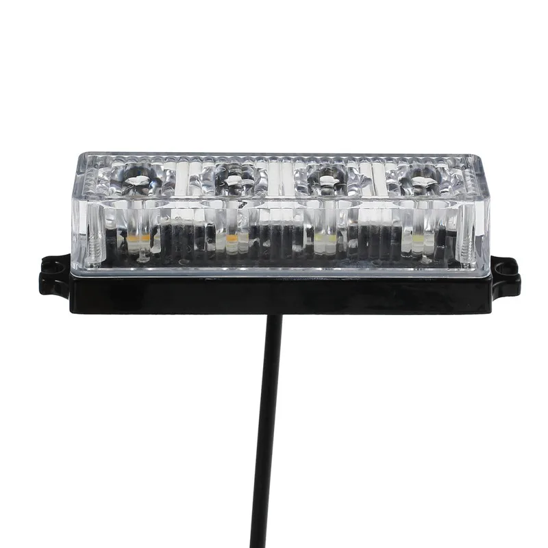 Proster 2 шт. янтарь + белый 4 светодиодных автомобилей Предупреждение свет DC12V ~ 24 V