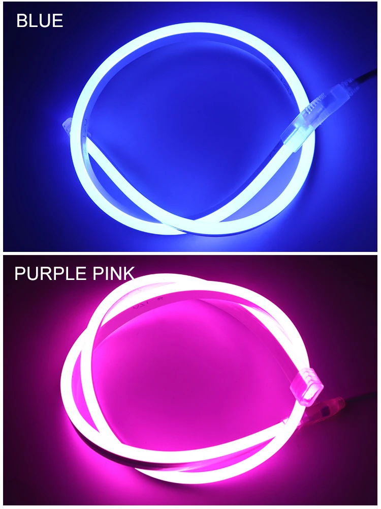 Светодиодная лента 12 В неоновый светильник RGB гибкая Водонепроницаемая Диодная лента постоянного тока низковольтный ленточный светильник s светодиодный светильник Ambi неоновая Светодиодная лента e JQ