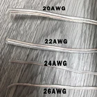 50 м прозрачный 2-контактный шнур питания 20AWG 22AWG 24AWG 26AWG ПВХ рекламный щит светодиодный светильник провод аудиокабель линия динамика