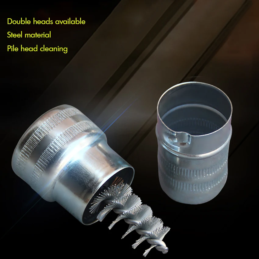 

Автомобильный Батарея Стальная проволока Чистящая Щетка Для Чистки грязи коррозии Батарея Post терминал кабель Очиститель ворс голова ручна...