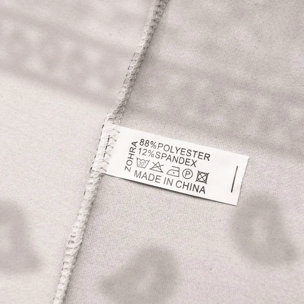 Zohra легинсы для тренировки и фитнеса бандана белая печать женские Леггинсы Брюки