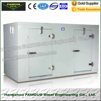 walking in freezer cold storage system for fish and deep frozen freezer walking store for meat cold storage container