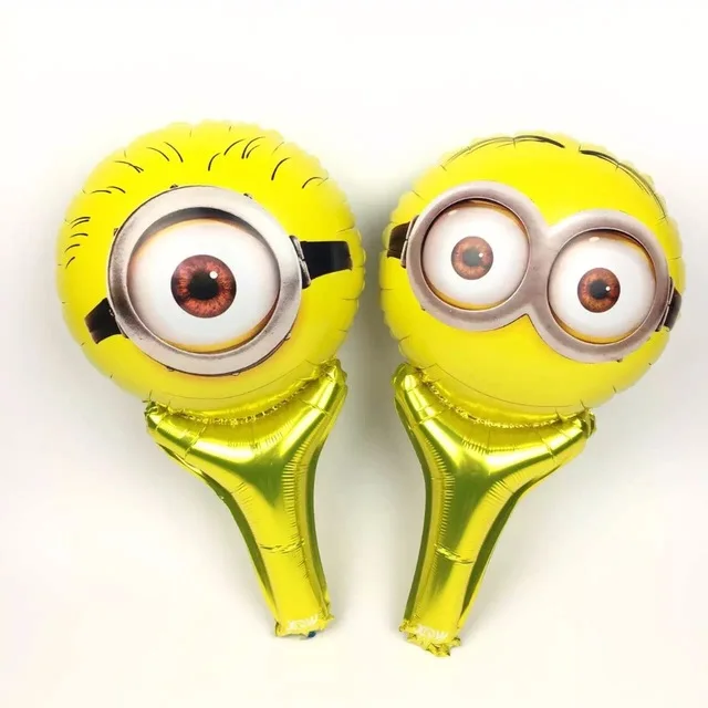 Minions 1 шт./партия, воздушные шары Мстители, воздушный шар из фольги Бэтмена, украшения для дня рождения, детские палочки для рук, надувные шары, Подарочные игрушки - Цвет: Minions