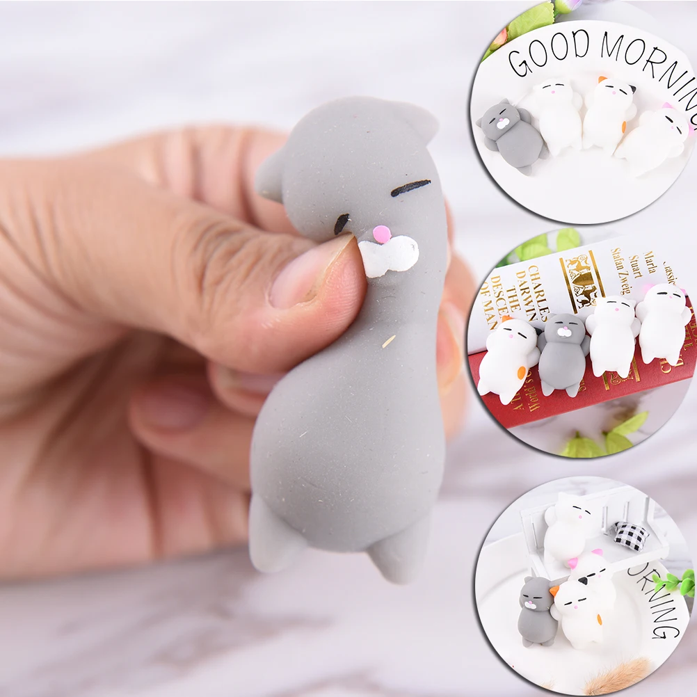 

cute anti-stress Squishy Bread Cat Animal Face Scent Slow Rising Cellphone Holder