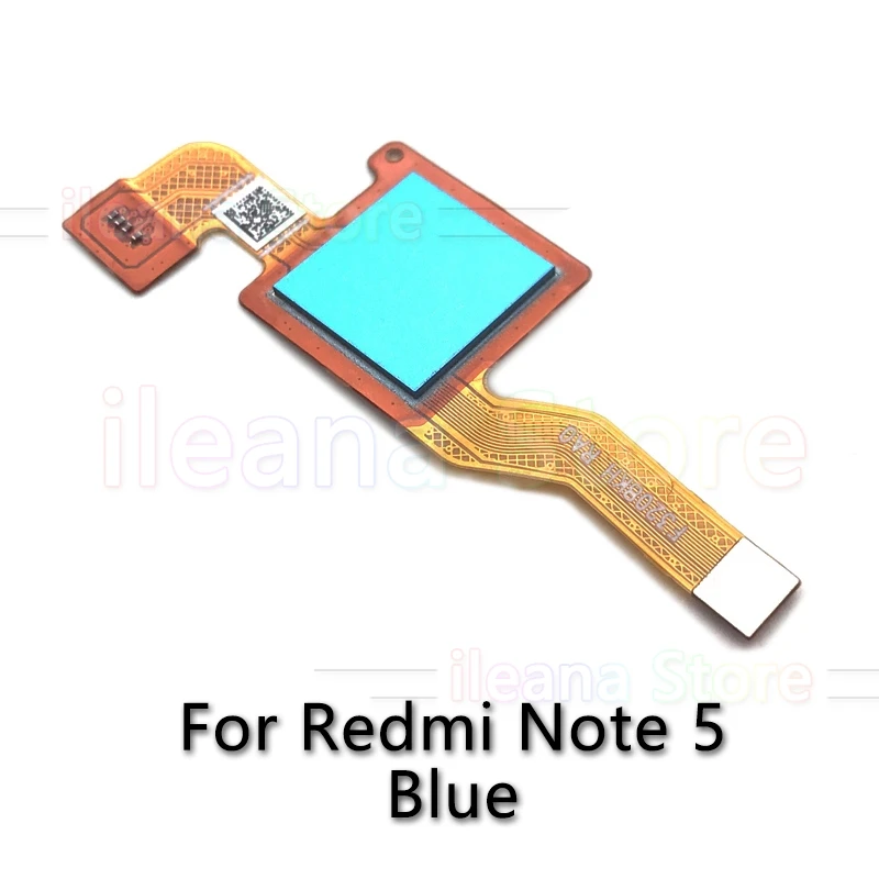 Note 5 Blue Оригинальная Кнопка возврата домой датчик отпечатков пальцев гибкий кабель для Xiaomi Redmi Note 5 Plus Pro Телефон Запчасти - Цвет: Note 5 Blue