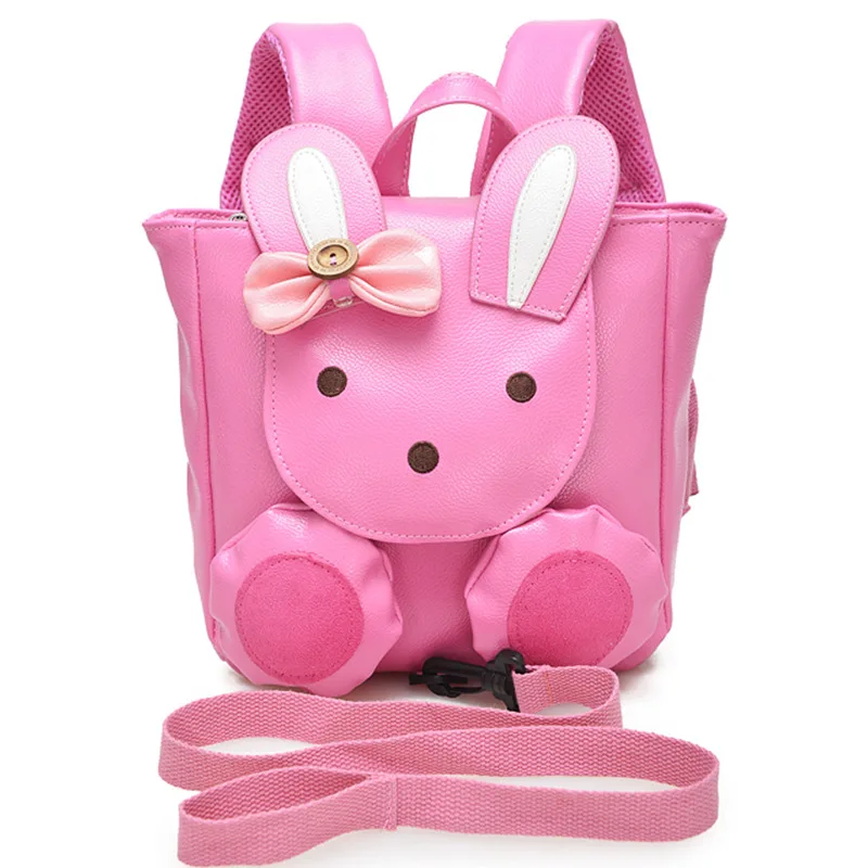 Новые детские школьные сумки с розовым Кроликом, рюкзак для девочек дошкольного возраста, сумка через плечо для детского сада, Mochila Infantis для ...