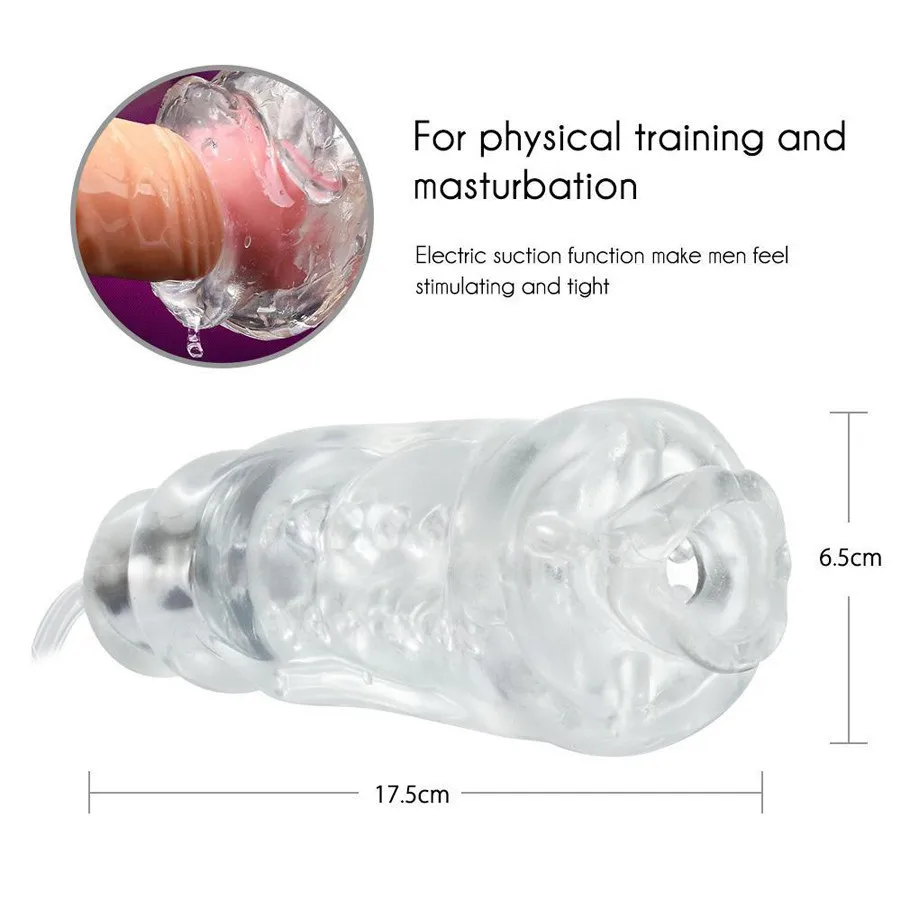 Blowjob Sex Toys For Men Suck Vibrating Oral Toy Silicone Electric Male Masturbator Products Masturbador shop | Красота и здоровье