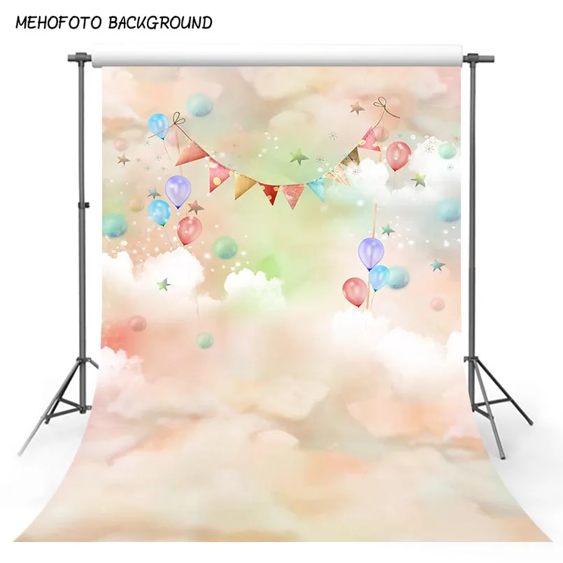 Вечерние фоны для фотосъемки на день рождения воздушные шары торт детский