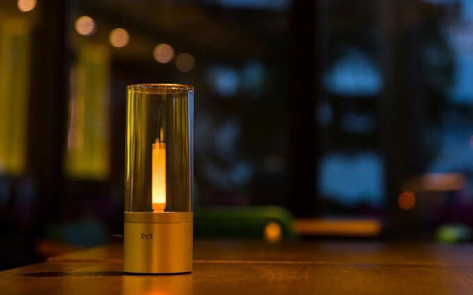 Mijia Yeelight Candela светодиодный ночник умное настроение свеча свет usb зарядка 8h использование времени приложение управление Mi home
