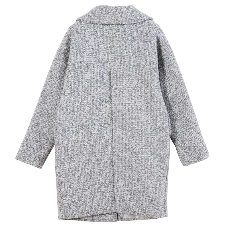 Женское осенне зимнее серое шерстяное пальто|autumn and winter|winter coatcoats coats |