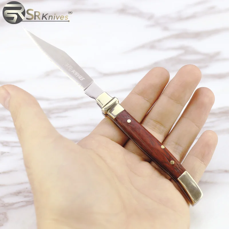 Складной Ножи SR карман выживания для шашлыков Кемпинг Охотничьи 420 3Cr13