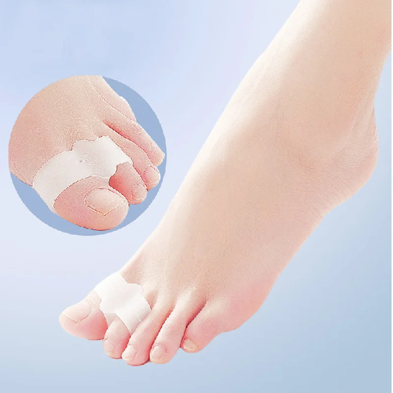 

2Pair Silicone Gel Bunion Toe Separator Orthopedic Hammer Corrector Protector Pads Pedicure For The Feet Tools Straightener