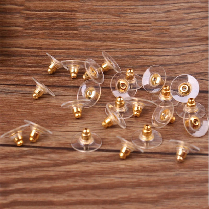 50 шт. силиконовые Заглушки для сережек гвоздиков|jewelry findings|jewelry findings and componentsstud
