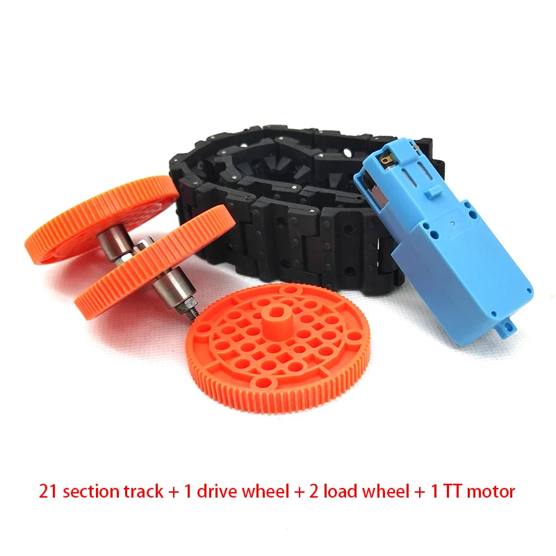 Rubber Track Drive Kit Plastic Bearing Wheel TT Motor DIY Car Accessories | Игрушки и хобби
