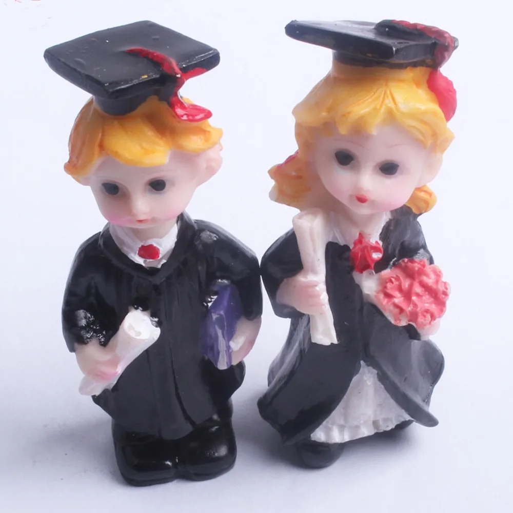 2 шт. одна пара Градуированный орнамент для мальчика и девочки фигурка из смолы