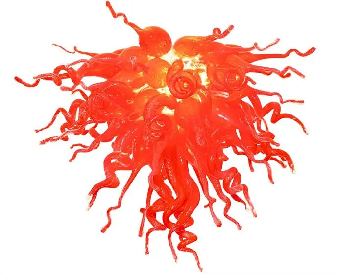 

Mini Bedroom 110v/120v Excellent Chihuly Art Lamp Hand Blown Glass Chandelier Home Lighting Deco