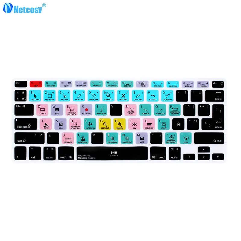 Резиновый чехол для клавиатуры Macbook Pro A1278 Air 13 Steinberg Cubase tractor VIM|Чехлы клавиатуры| |
