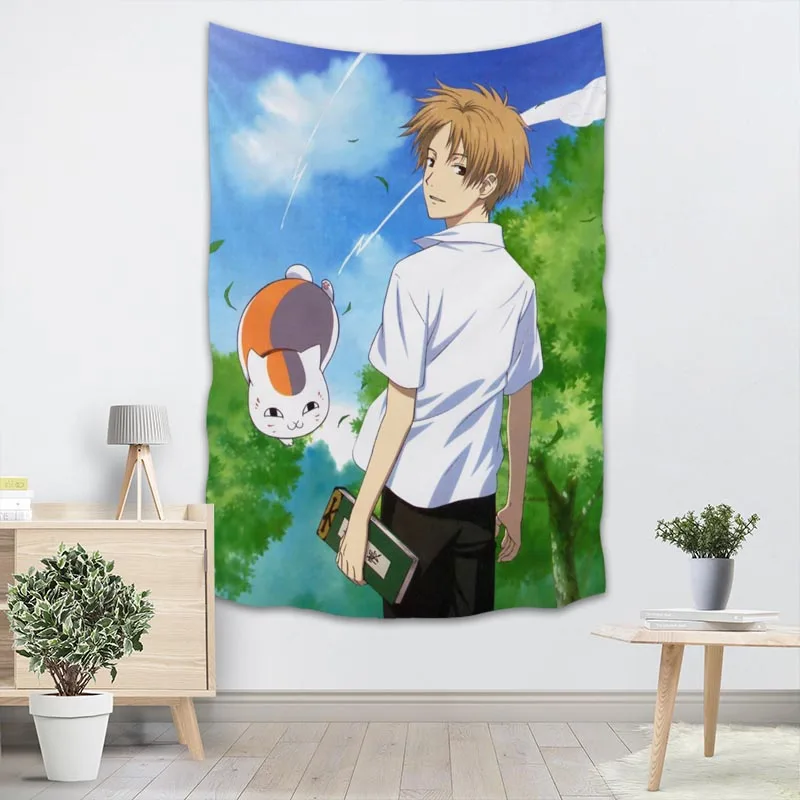 Гобелен Natsume Yuujinchou аниме гобелен настенный гобелен лес гобелен покрывало йога коврик одеяло кровать скатерти - Цвет: 16