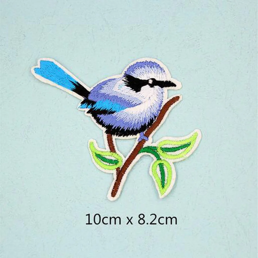 1 шт. тканевые вышитые нашивки с пистолетом и птицами для одежды наклейки сумка