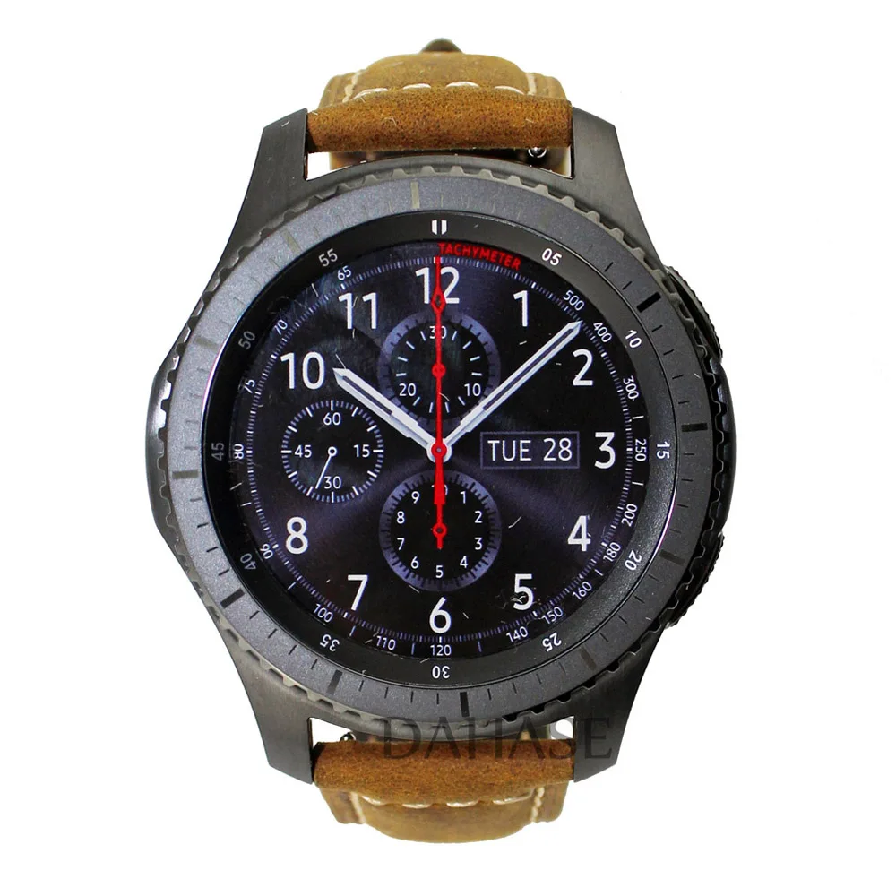 Ремешок для часов из натуральной кожи в стиле ретро Samsung Galaxy Watch 46 мм сменный