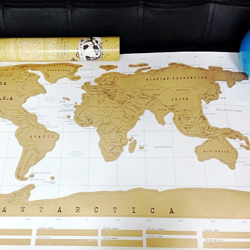 Популярная карта мира персонализированная Постер карты mapa mundi дорожный подарок