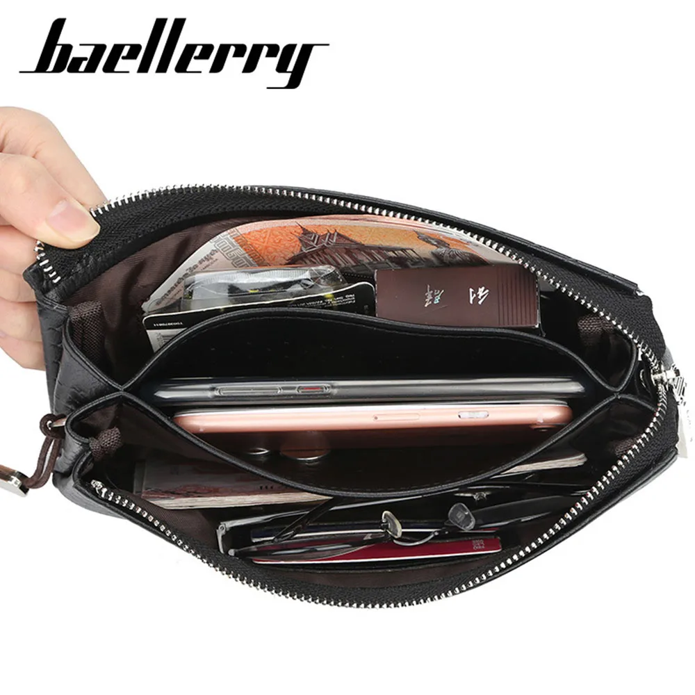 Мужской кошелек Baellerry вместительный деловой мужской бумажник из искусственной