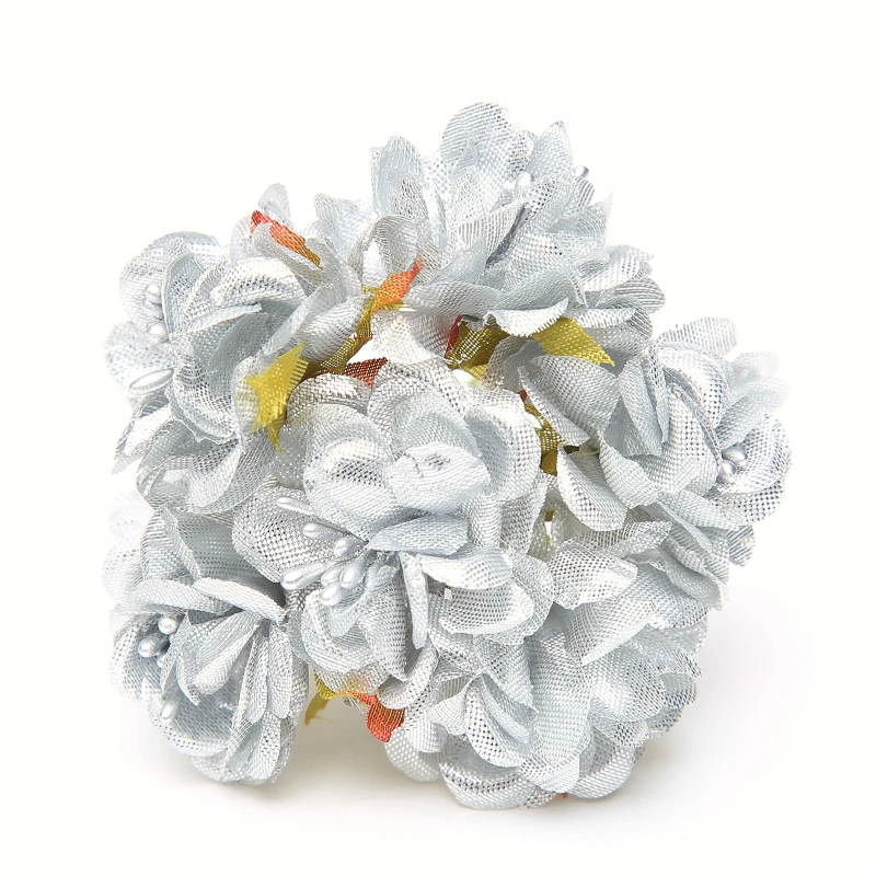 6 шт. цветочные цветы с шелковыми тычинками | Дом и сад