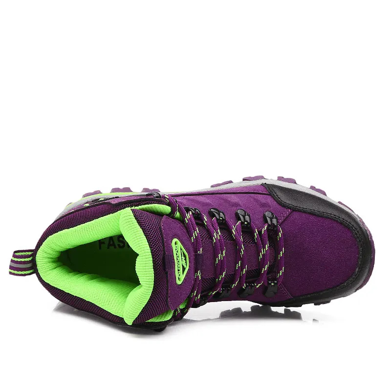 Уличная обувь для пешего туризма; Женская водонепроницаемая нескользящая обувь для альпинизма; Размеры 35-45; унисекс; прогулочная обувь; Мужская обувь для охоты