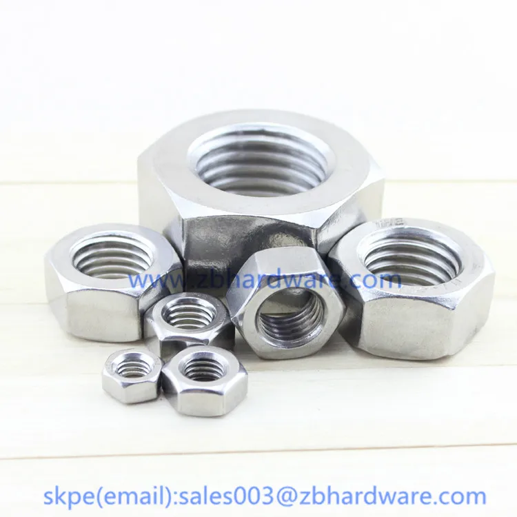 100 шт. M12 DIN934 304 шестигранные гайки из нержавеющей стали гайки|stainless steel hex nuts|hex