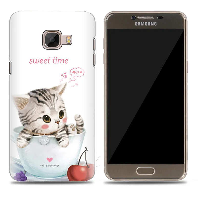 Чехол для телефона Samsung Galaxy C7 C7000 мультфильм Высокое качество окрашенные ТПУ