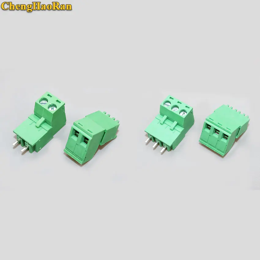 

ChengHaoRan Pitch 5.08mm 2P 3P Screw Plug-in PCB Terminal Block Close Straight Pin male/female Pluggable Connector