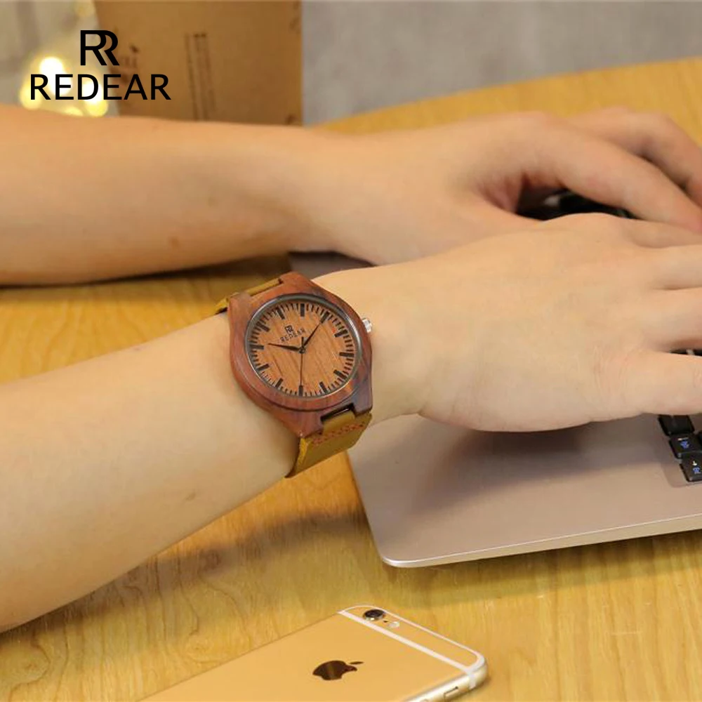 REDEAR Бесплатная доставка Классический бренд дизайн красного сандалового дерева