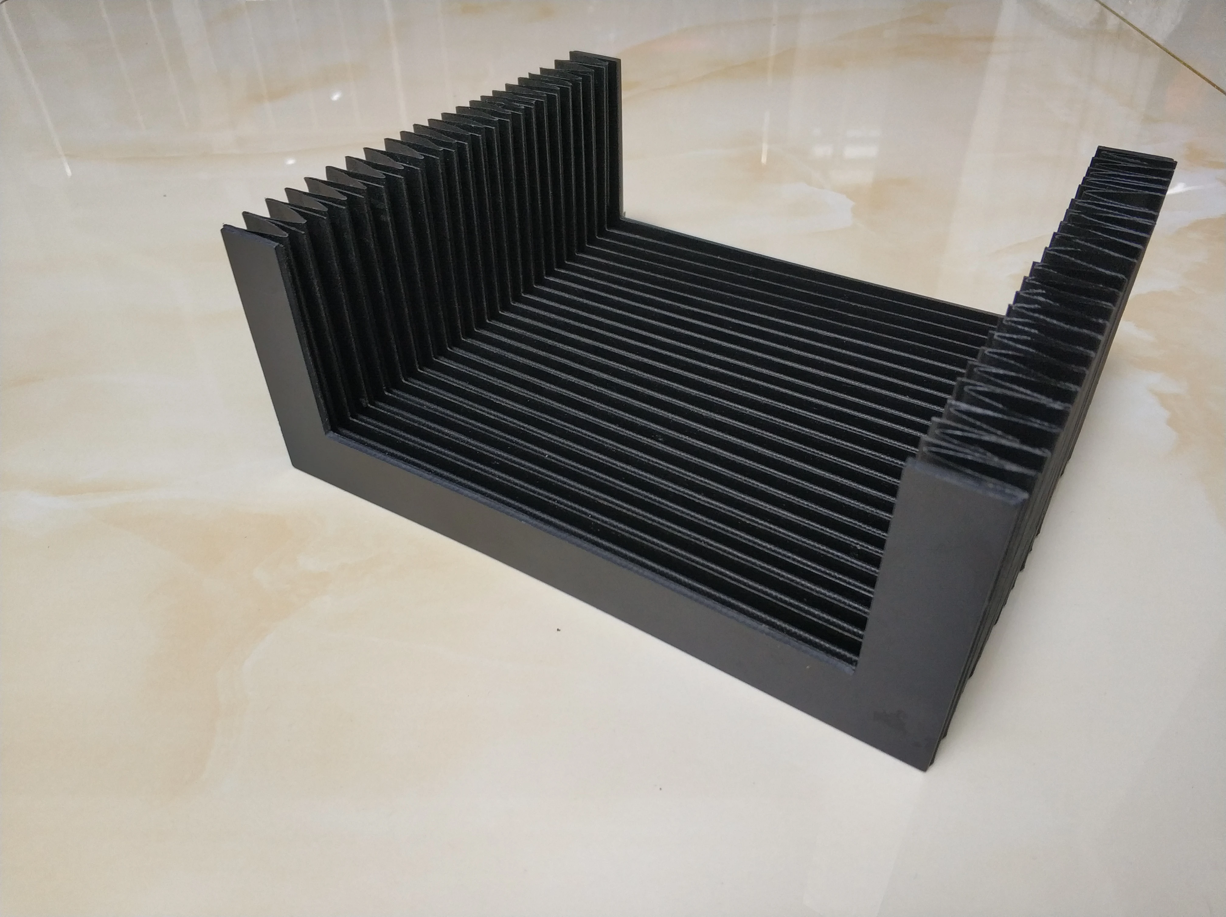 U форма cnc машина защитная крышка сильфона для станков внутренний: 190 мм x 60 Lmax: 900