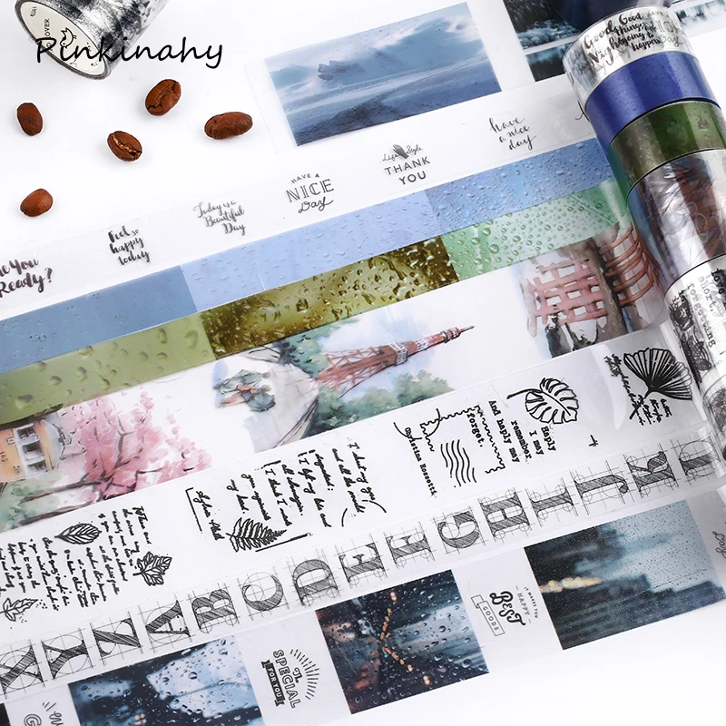 3 pcs/lot Parallel Universe transparent Washi Tape Set Japanese PET Stickers Scrapbooking Adhesive Gilding Washitape Stationary |