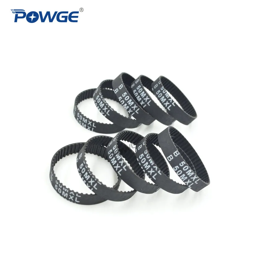 Синхронный ремень POWGE 10 шт. MXL B50 B51 B52 B53 B54 ширина 6 35 мм 025 зубья 50 51 52 53 54 синхронный