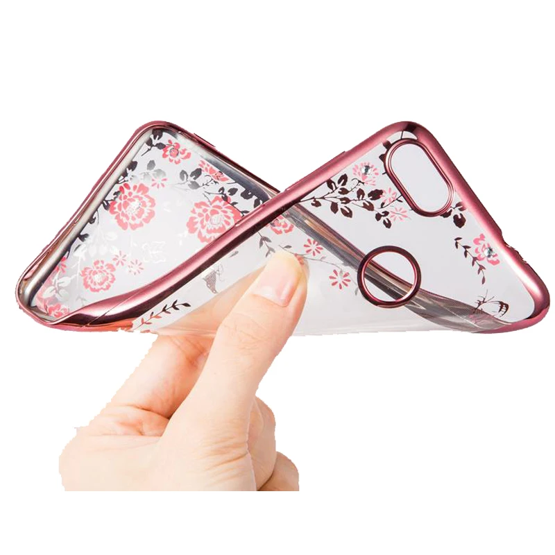 Мягкий чехол со стразами и блестками для Huawei P Smart Y9 2019 Plus Honor 7x 8x 7a Pro Y5 Y6 Y7 Prime 2018