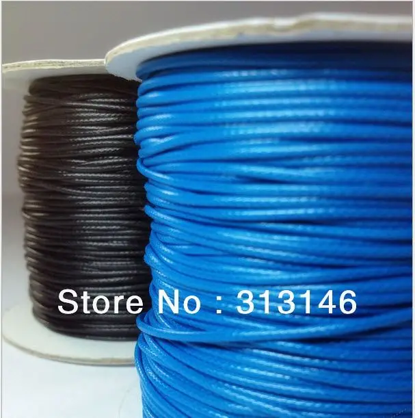 Оптовая продажа 0,5/1/1,5/2 мм высококачественной экологически чистой полированной корейской парафиновой нити для браслетов из полиэстера, восковой веревки на 200 ярдах.