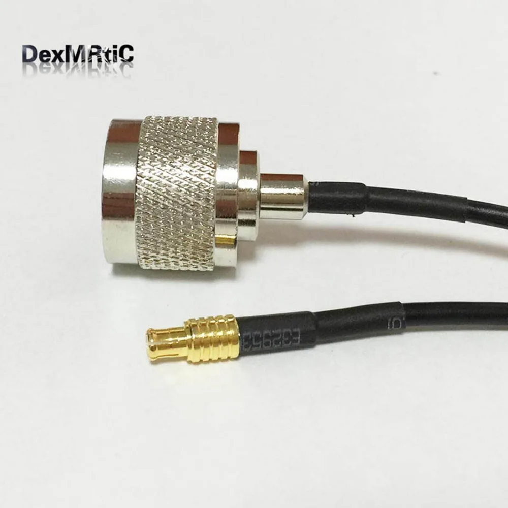 Беспроводной Модем Расширение N Тип папа к прямой штекер MCX RG174 кабель 20 см 8