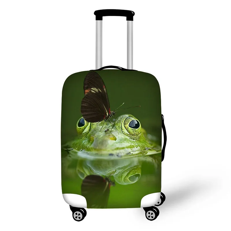 Чехол для багажа с лягушкой эластичный подходит 18 32 дюймов чехол на колесиках