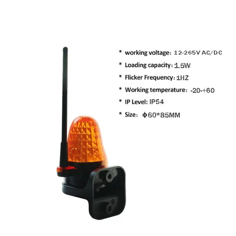Гигантская AC/DC 12 V-265 V Светодиодный свет вспышка сигнальная лампа для качели раздвижные ворота открывалка/барьер ворота