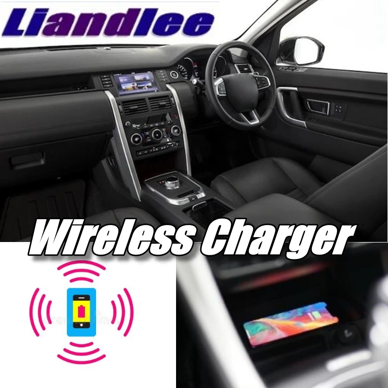 

Зарядное устройство Liandlee для телефона в автомобиле, с подлокотником, Быстрая Зарядка qi, для Land Rover Discovery Sport L550 2014 ~ 2