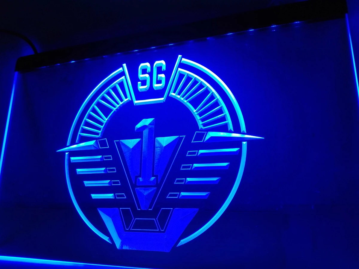 LC241-Звёздные Врата SG-1 Млечного Пути Glyphs светодиодный неоновый светильник знак