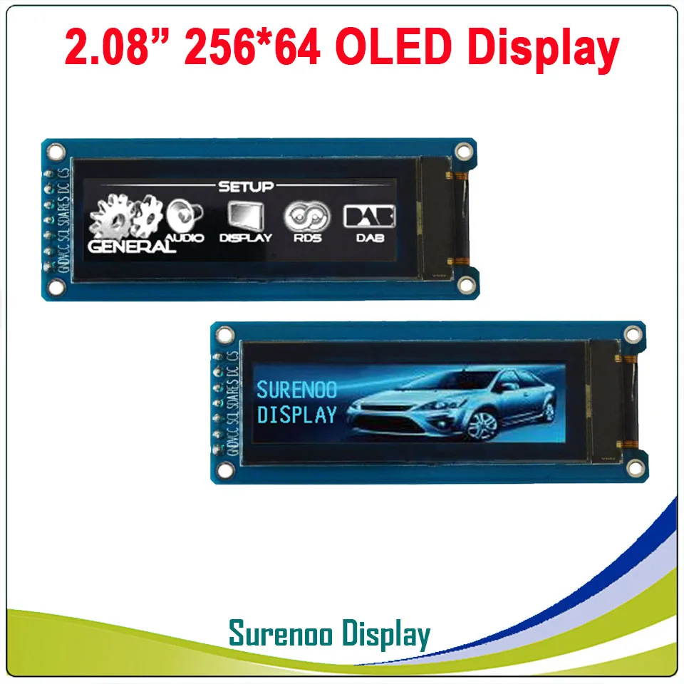 Настоящий oled-дисплей, 2,0" 256*64 25664 графический ЖК-модуль, экран LCM, SH1122, контроллер, поддержка SPI/iec IIC