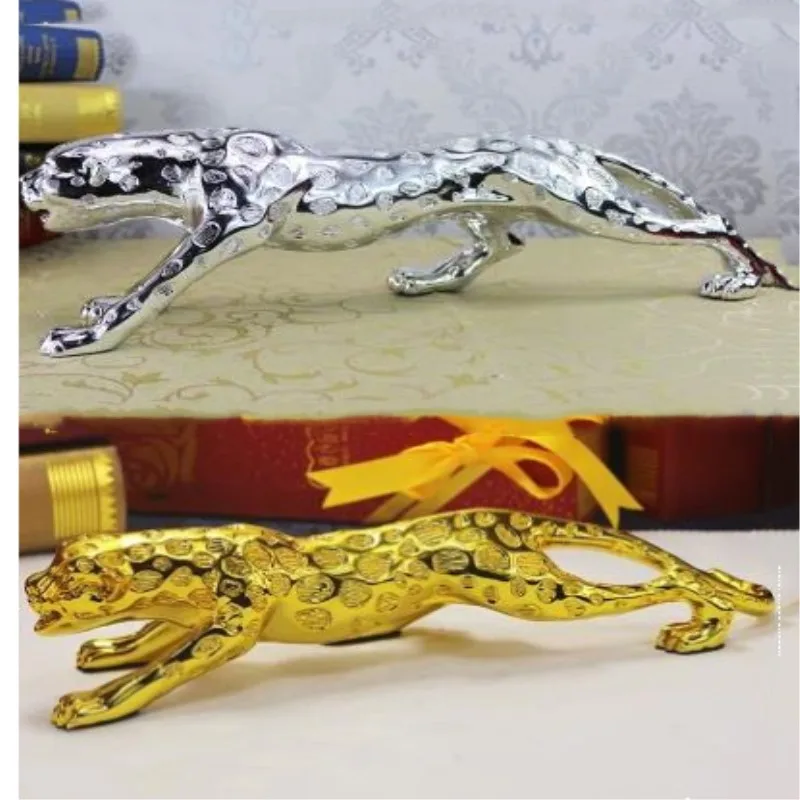 

Статуя леопарда из смолы, для дома, офиса, ресторана, бара, украшения для рабочего стола, подарок