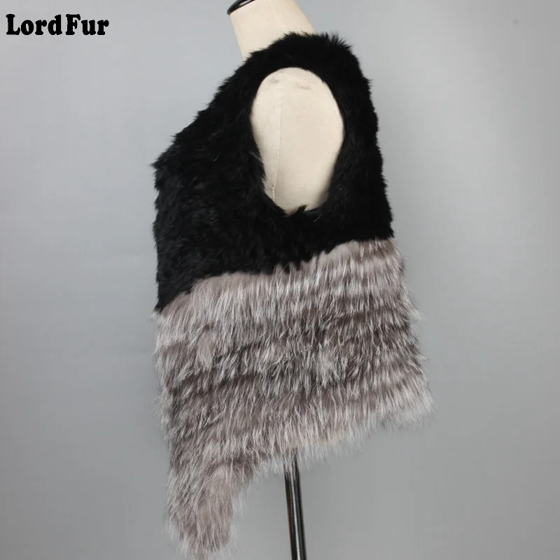 (TopFurMall) женский модный жилет из натурального кроличьего меха женская верхняя