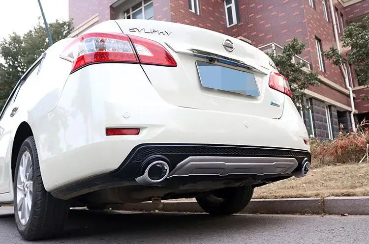 Для Nissan Sentra SYLPHY защита выхлопного отверстия заднего бампера подходит 2012/2013// Sentra Body набор бампер задний спойлер